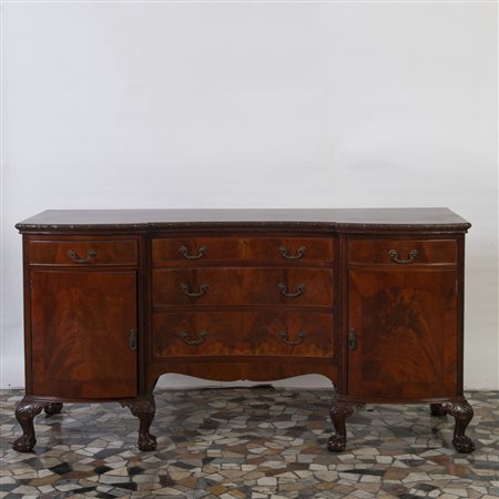 Credenza in piuma di mogano