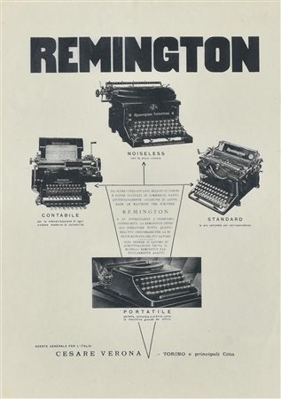 Anonimo REMINGTON stampa su carta, cm 42x30