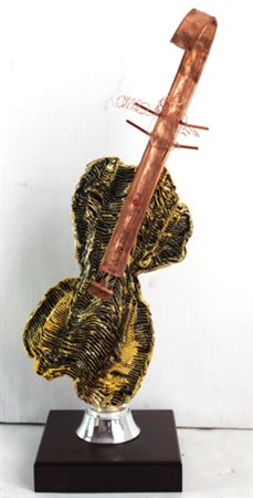 M'HORÒ x (x) 1980 Violino Scultura in Resina / Resin Sculpture...