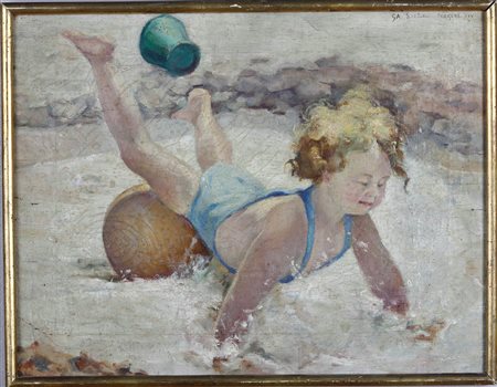 Sartorio Giulio Aristide, Bambino sulla spiaggia