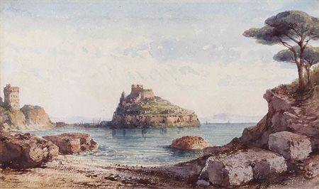 Veduta di Procida Scuola napoletana del XIX-XX secolo