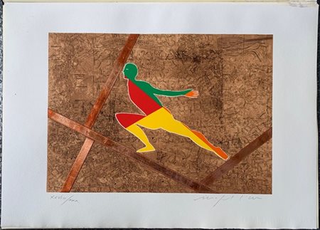 Mimmo Paladino "Senza titolo" 2001
serigrafia a colori
cm 49,5x69,5
firmata e nu