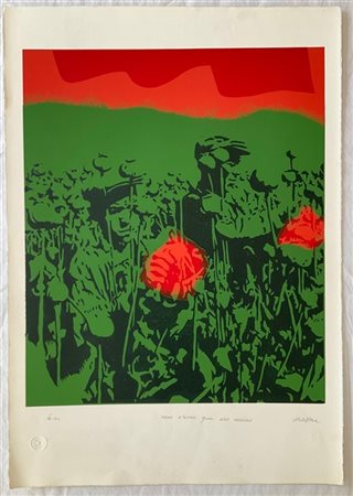 Ivan Messac "Nous n'avons que nos mains" 1973
serigrafia a colori
cm 65x50
esemp