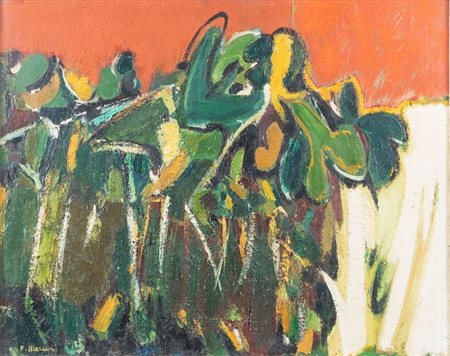 P. MERCURI (XX secolo) "Cactus", 1972. Olio su tela. Cm 80x100. Firmata in...
