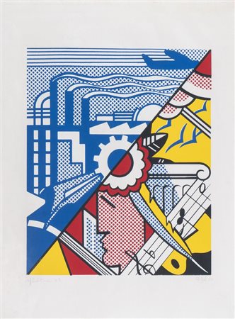 ROY LICHTENSTEIN (New York 1923 - 1997) "Industry and the Arts (II)", 1969....