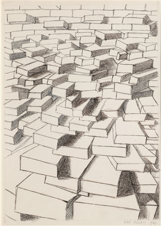 Dino Buzzati (1906-1972)  - Il muro, 1967