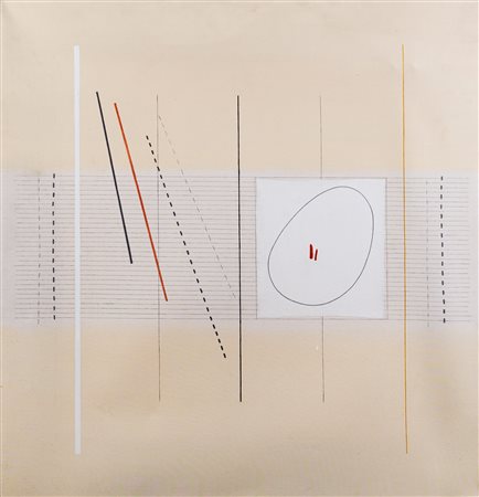 Bice Lazzari (Venezia 1900-Roma 1981)  - Quadrato bianco n°6, 1975