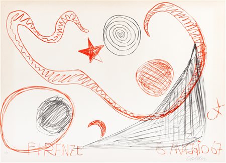 Alexander Calder (Pennsylvania 1898-New York 1976)  - Firenze, 1967