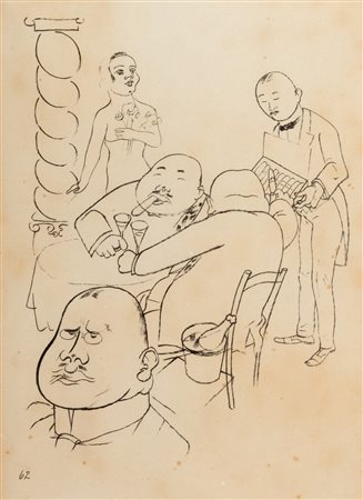 George Grosz (Berlino 1893-1959)  - Esplanade - Ecce homo n°62 