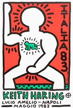 Keith Haring (Reading 1958-New York 1990)  - Lucio Amelio Napoli, 1983