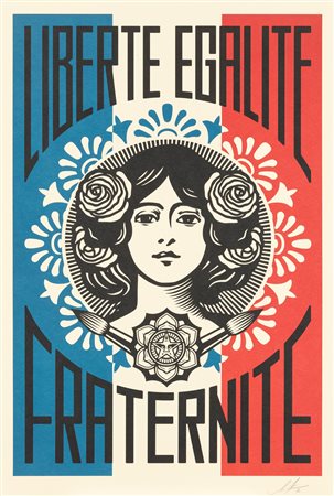 Obey Shepard Fairey (Charleston 1970)  - Liberté, egalité, fraternité, 2020