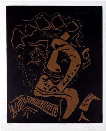 Pablo Picasso (Malaga 1881-Mougins 1973)  - Le Danseur (Tête d’Histrion), 1965