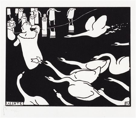 Felix Vallotton (Losanna  1865-Parigi  1925)  - L'alerte, 1895