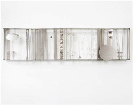 Fausto Melotti "Arte del contrappunto plastico n. 1" 1969
acciaio
cm 40,5x160x17