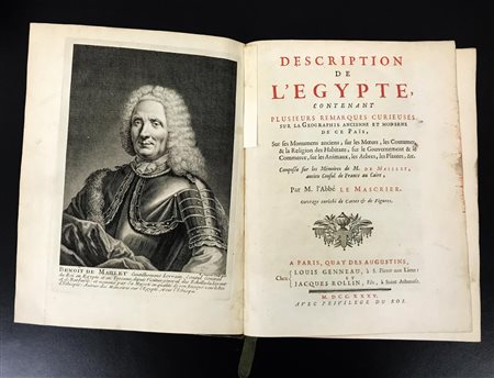 Jean-Baptiste Le Mascrier DESCRIPTION DE L’EGYPTE contenant plusieurs...