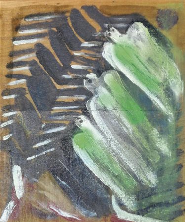 Peter Behan (1939) Senza titolo, 1995;Olio su legno, 45 x 38 cm Firma...