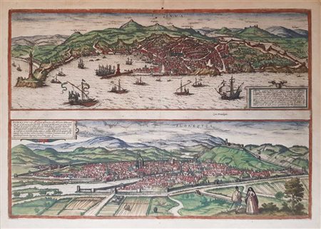 Georg Braun / Franz Hogenberg Genova-Firenze, 1580 ca;da: Civitates orbis...