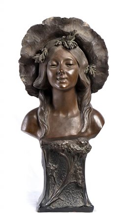 Busto Art Nouveau francese - inizio XX secolo