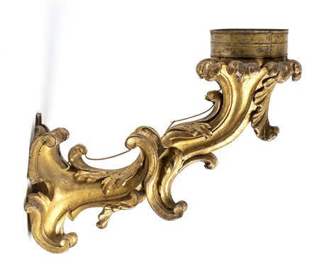 Applique italiana in legno dorato -  Italia centrale XVIII secolo