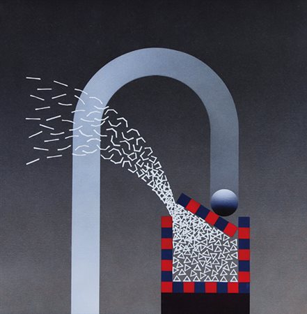 JULIO LE PARC Santa Fe' 1928 Alchimie 120, 1990 acrilici su tela cm. 60x60,...