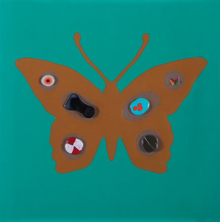 RENZO NUCARA Crema 1948 Butterfly effect, 2012 legno, carta, smalto, resine e...