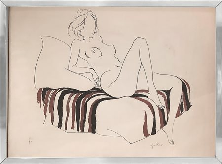 Renato Guttuso (Bagheria 1911-Roma 1987) - Nudo, 1979