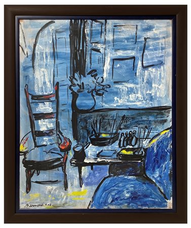 Maria Leonardi Pennisi (Acireale) - Interno in blu