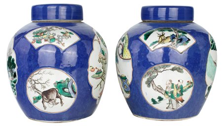 Coppia di ginger jars, Cina