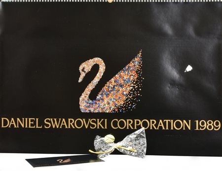 CALENDARIO DANIEL SWAROVSKI CORPORATION 1989 accompagnato da cristalli Swarovski