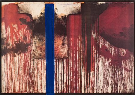 HERMANN NITSCH, Uebermalte Bild Lithographien, 1991