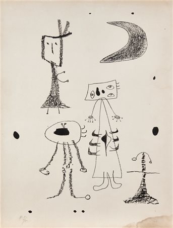 Joan Miró "Les Femmes / Women" 1948
litografia su carta Arches
cm 65,5x50
Firmat