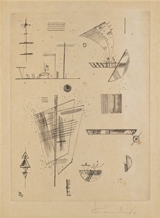 Wassily Kandinsky "First Etching for Éditions "Cahiers d'Art" (Erste Radierung f