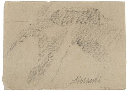 Giorgio Morandi "Paesaggio" 1962
matita su carta
cm 6,8x9,4
Firmato in basso ver