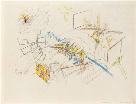 Roberto Matta "Senza titolo" 1956
pastello su carta
cm 49x65
Firmato e datato 56