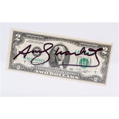 ANDY WARHOL 
2 Dollar (Thomas Jefferson)