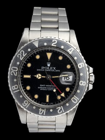 ROLEX GMT: orologio polso in acciaio ref. 16750, anno 1983-84