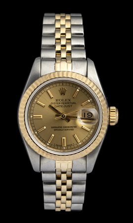 ROLEX datejust: orologio lady acciaio e oro ref. 69173, anno 1991