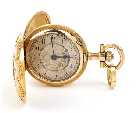 JAEGER LECOULTRE: orologio da tasca in oro 18k