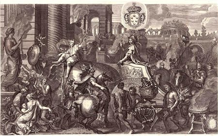 DA CHARLES LE BRUN (1619-1690): Ingresso di Alessandro Magno in Babilonia