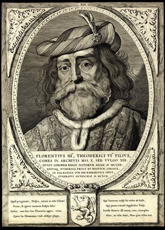 CORNELIS VISSCHER (1628/9-1658): Florentius III d'Olanda