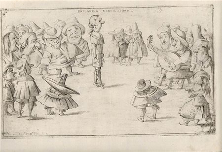 GIUSEPPE MARIA MITELLI (1634-1718) DA PIETRO DE' ROSSI: Ballarina Gentilissima, 1686