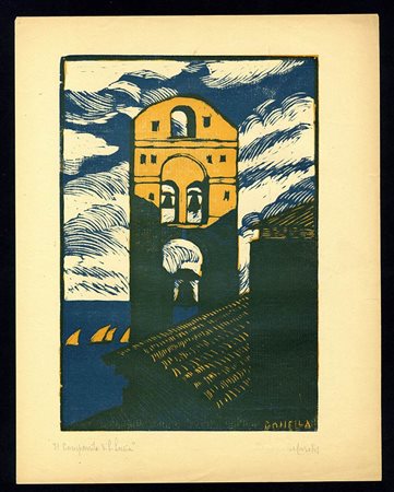 ADOLFO DE CAROLIS (1874 - 1928): Il campanile di S. Lucia