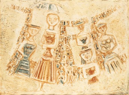 MASSIMO CAMPIGLI (BERLINO, 1895 -  SAINT-TROPEZ, 1971): Figure multiple