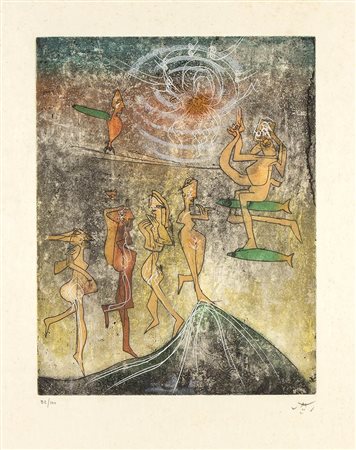 WIFREDO LAM (SAGUA LA GRANDE, 1902 - PARIGI, 1982): Senza titolo