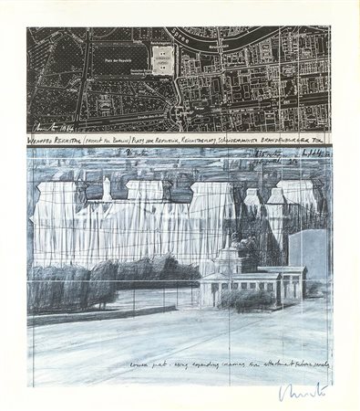 CHRISTO (1935-2020): 
Wrapped Reichstag, Project for Berlin, 1984