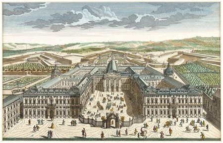 : Vue du nouveau Palais de Mgr l’évêque et Prince de Wutzbourg dans le cercle de Franconie