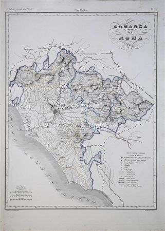 ATTILIO ZUCCAGNI ORLANDINI (1784 - 1872): Comarca di Roma