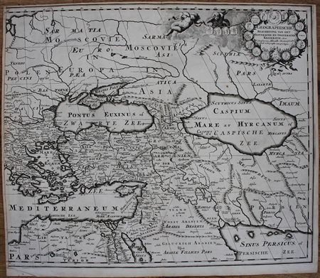 NICOLAS SANSON (1600-1667): Geographische beschryving van het westerse en oosterse Keizerryk