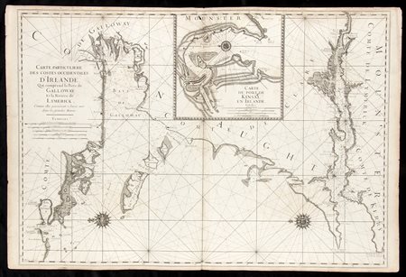 : Carte particuliere des costes occidentales d'Irlande