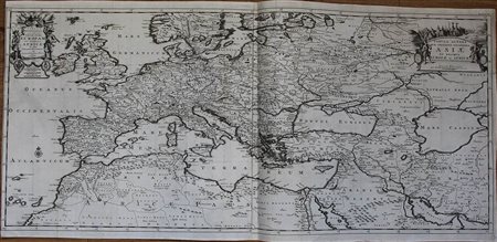 PIETER VAN DER AA (1659-1733): Tabula altera quae continet potissima Asiae et reliqua Europae et Africae, 1710